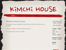 Tablet Screenshot of kimchihouseseattle.com